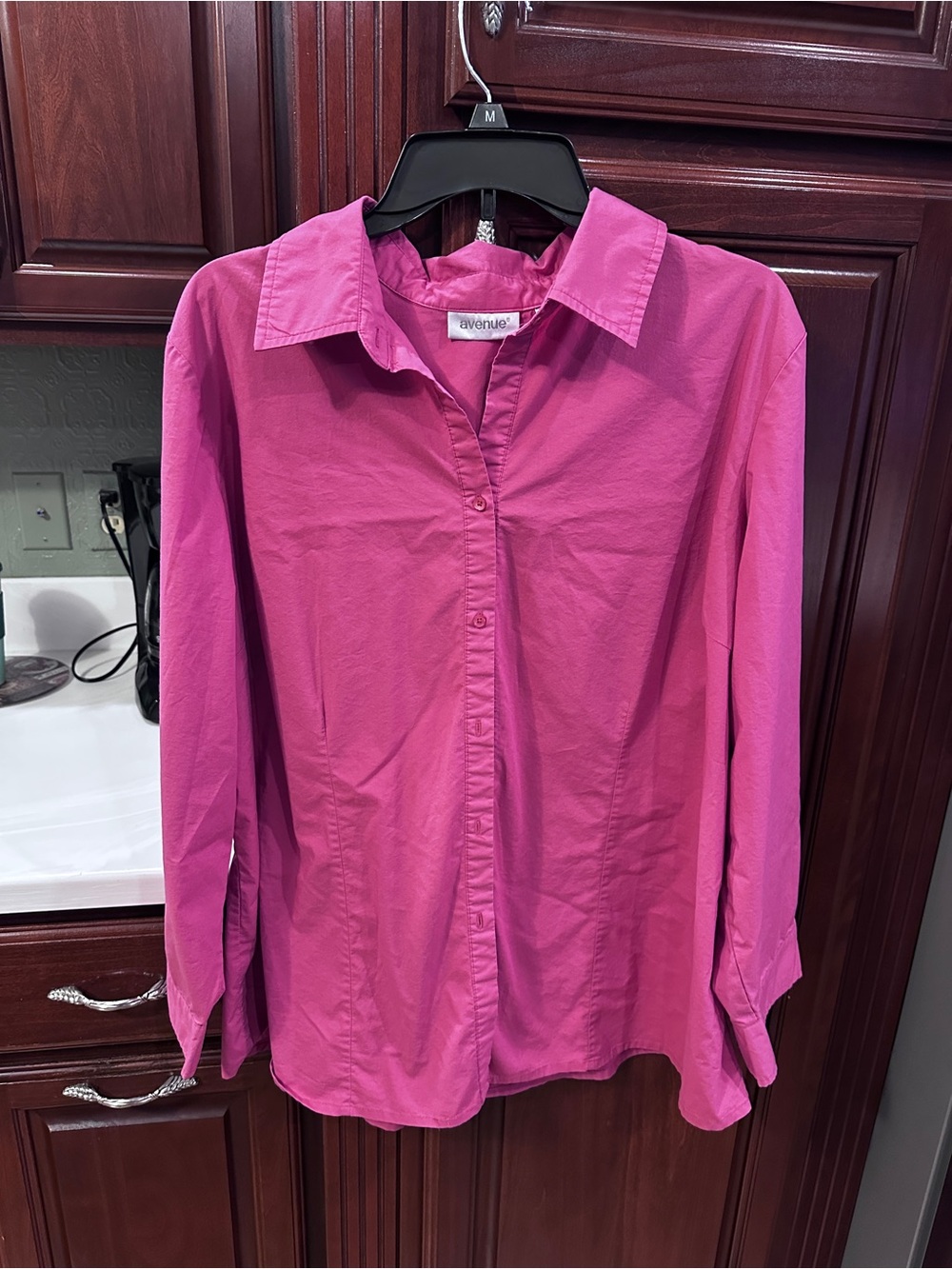 Avenue 22/24 Pink Button-Down Collared Shirt